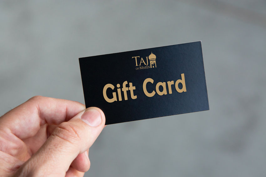 Give the Gift of Taj of Marin, Save Money!
